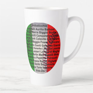 Italian American Baseball Players Latte Mug