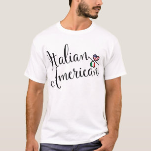 Italian American Entwinted Hearts Tee Shirt