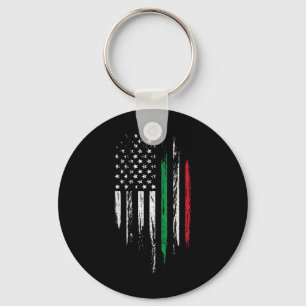 Italian American Flag Combo Italy Usa Italia Patri Key Ring
