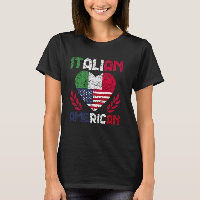 Italian American Italy Usa America Italian America T-Shirt (Front)