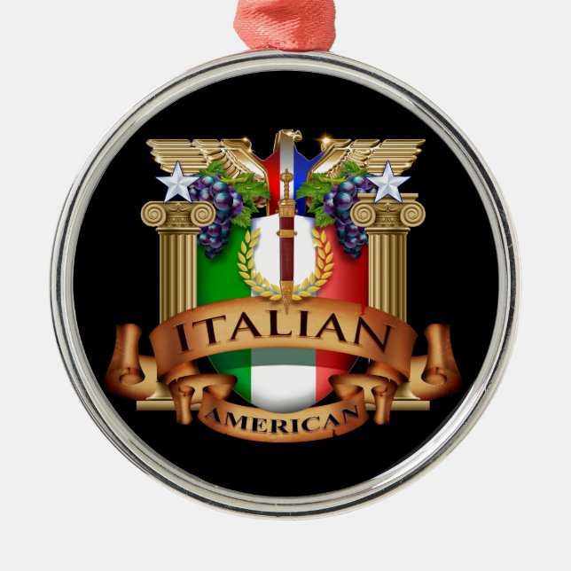 Italian American Metal Tree Decoration (Front)