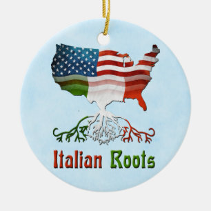 Italian Amrican Roots   Ceramic Tree Decoration