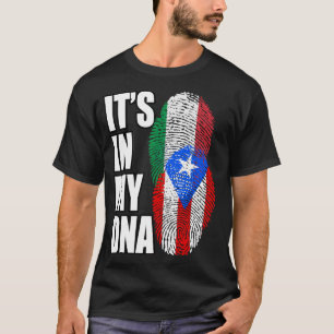Italian And Puerto Rican Mix DNA Heritage T-Shirt