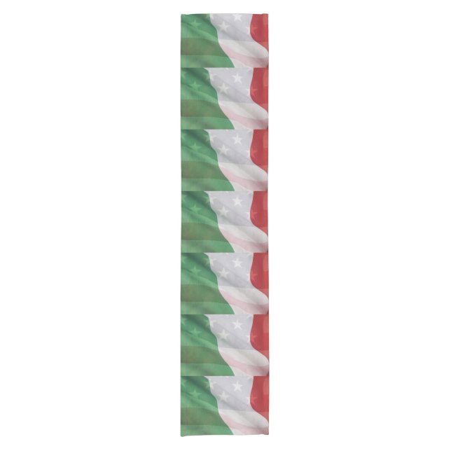 Italian and USA flags Short Table Runner (Front)