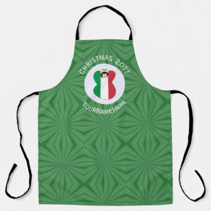 Italian Angel Christmas Flag Personalised Apron