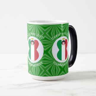 Italian Angel Christmas Flag Personalised  Magic Mug