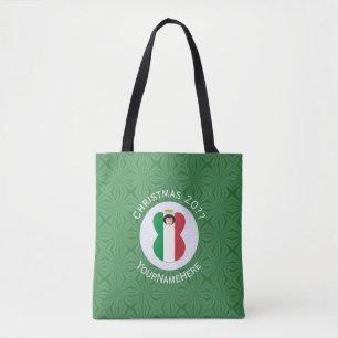 Italian Angel Christmas Flag Personalized Tote Bag