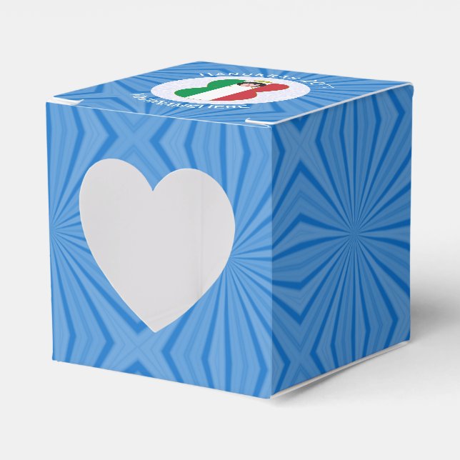 Italian Angel Flag for Hanukkah Favour Box (Front Side)