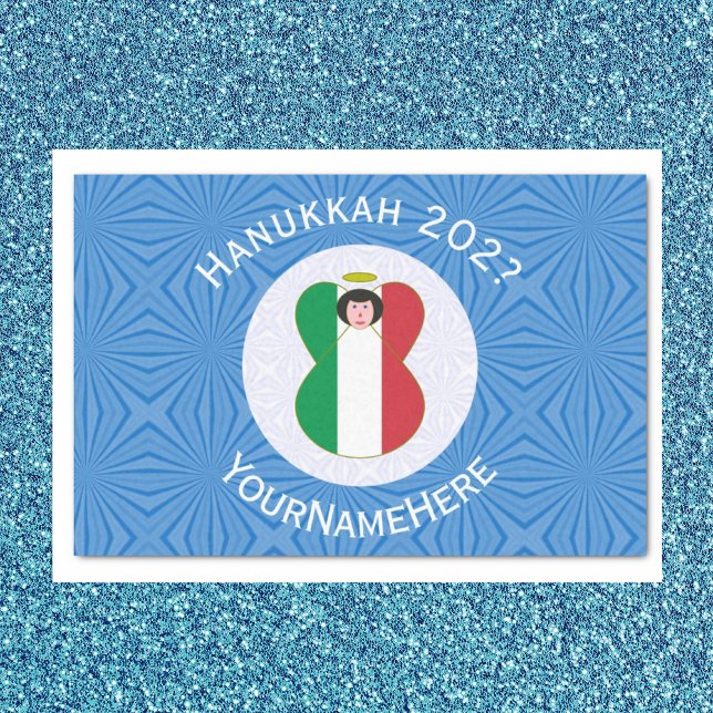 Italian Angel Flag for Hanukkah Tissue Paper (Creator Uploaded)