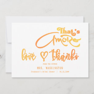 Italian Aperol Cocktail That's Amore Bridal Shower Thank You Card