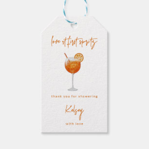 Italian Aperol Spritz Bridal Shower Favour Tags 