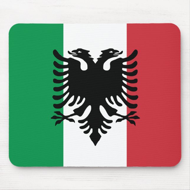 Italian Arberesh, Italy flag Mouse Mat (Front)