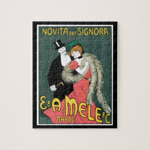 Italian Art Nouveau Fashion Ad Jigsaw Puzzle