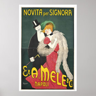 Italian Art Nouveau Fashion Poster - Belle Epoque