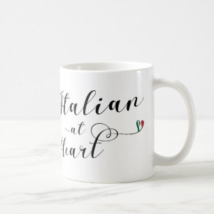 Italian At Heart Mug, Italy Coffee Mug