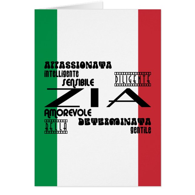 Italian Aunts : Qualities (Front)