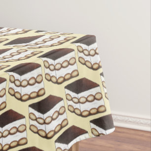 Italian Bakery Tiramisu Dessert Food Dinner Party Tablecloth
