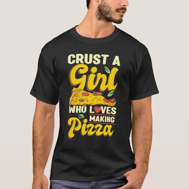 Italian Baking Profession Expert Hobby Pizza Maker T-Shirt (Front)