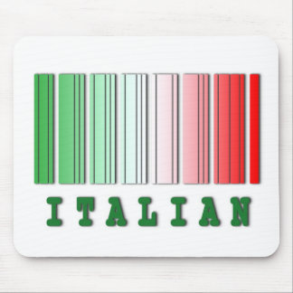 italian barcode design mouse mat