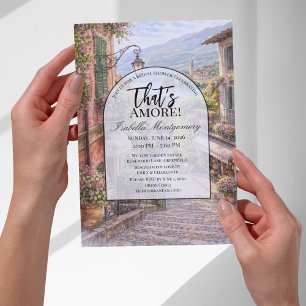 Italian Bellagio That’s Amore Bridal Shower Invitation