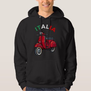 Italian Biker Bike Rider Motorcycle Love Italy Sco Hoodie