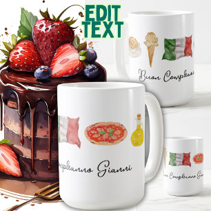 Italian Birthday gift mug with name