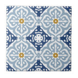 Italian Blue Decorative Ceramic Tile<br><div class="desc">Can be fully customised to suit your needs.
© Gorjo Designs. Made for you via the Zazzle platform. 
// Need help customising your design? Got other ideas? Feel free to contact me (Zoe) directly.</div>