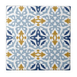 Italian Blue Decorative Vintage Ceramic Tile<br><div class="desc">Can be fully customised to suit your needs.
© Gorjo Designs. Made for you via the Zazzle platform. 
// Need help customising your design? Got other ideas? Feel free to contact me (Zoe) directly.</div>