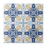 Italian Blue Decorative Vintage Ceramic Tile<br><div class="desc">Can be fully customised to suit your needs.
© Gorjo Designs. Made for you via the Zazzle platform. 
// Need help customising your design? Got other ideas? Feel free to contact me (Zoe) directly.</div>
