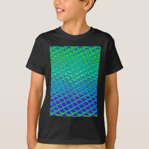 Italian Blue Mermaid Motif Art Print T-Shirt