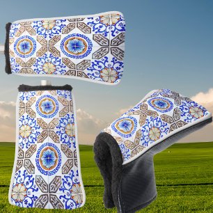 Italian Blue Mosaic Golf Head Cover