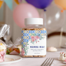 Italian Blue Tile Mamma Mia Baby Shower