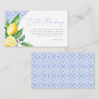 Italian Blue Tile Positano Lemon Extra Parking