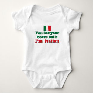 Italian Bocce Balls Baby Bodysuit