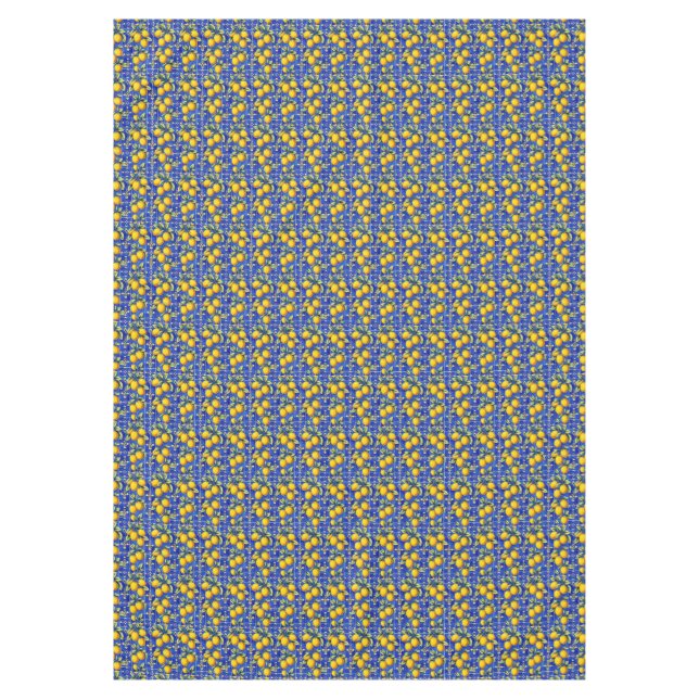 Italian Bold Lemon  Tablecloth (Front)