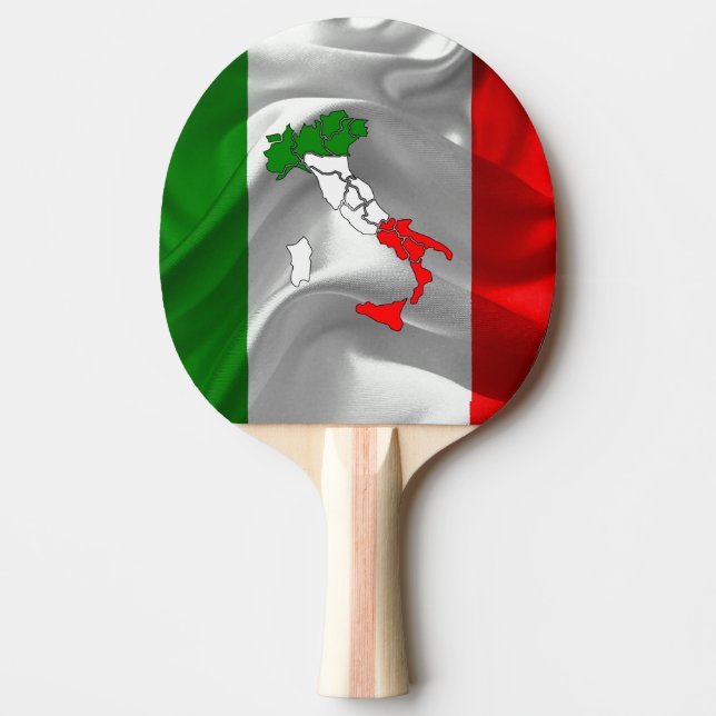 Italian boot ping pong paddle (Front)