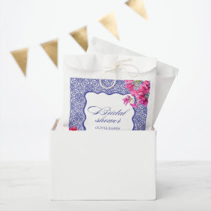 Italian bougainvillea bridal shower favour bags