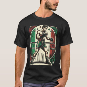 Italian Boxer - Vintage Boxing Flag Italy T-Shirt