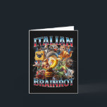 Italian Brain Rot Italian Brainrot Funny Memes Boy Card<br><div class="desc">Italian Brain Rot Italian Brainrot Funny Memes Boy Kids</div>