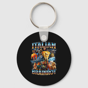 Italian Brain Rot Italian Brainrot Funny Memes Boy Key Ring
