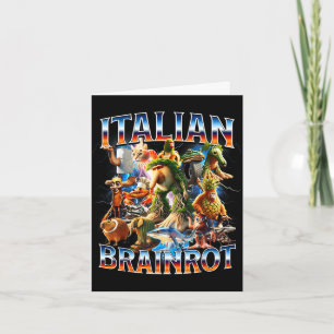 Italian-brainrot ai generated animals gen z men card