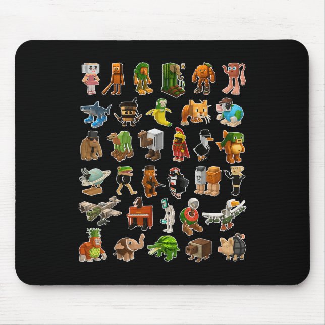 Italian-brainrot Ai Generated Animals Gen Z Men Wo Mouse Mat (Front)