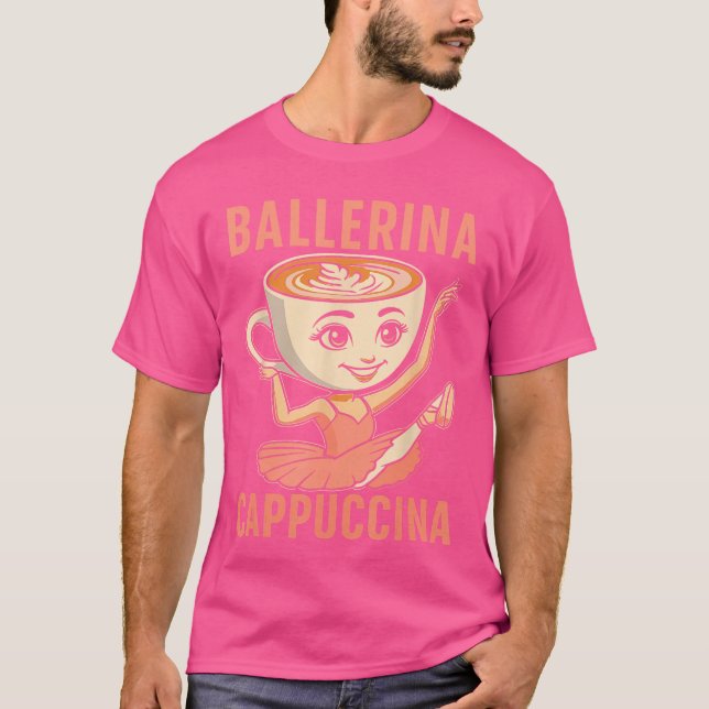 Italian Brainrot Ballerina Cappuccina Funny Brain  T-Shirt (Front)