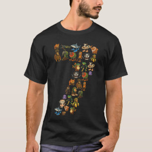 Italian Brainrot Birthday 7 Age Meme 7th Boys Girl T-Shirt