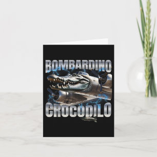 Italian Brainrot Bombardino Crocodilo Card