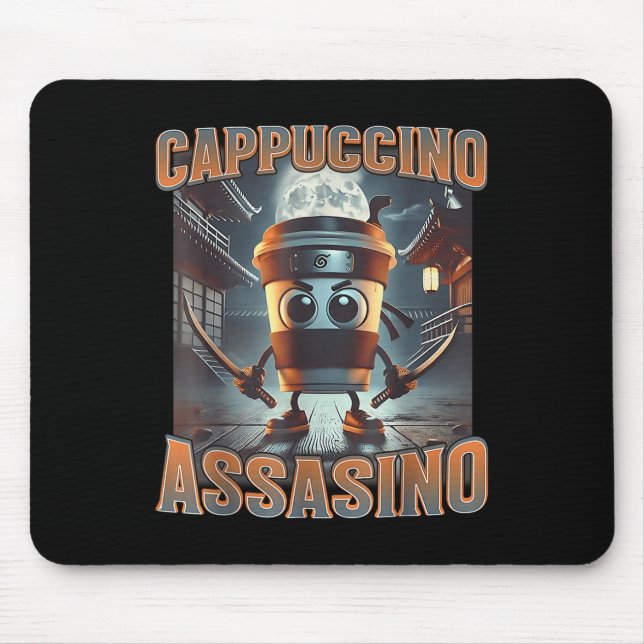 Italian Brainrot Cappuccino Ino  Mouse Mat (Front)