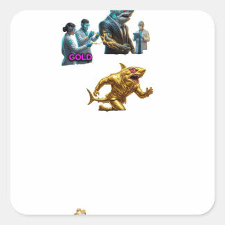 Italian Brainrot Chaos Pizza Meme | Surreal Pasta  Square Sticker