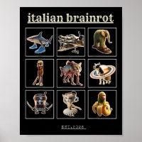 Italian Brainrot Characaters Meme Gen Z Funny Humo