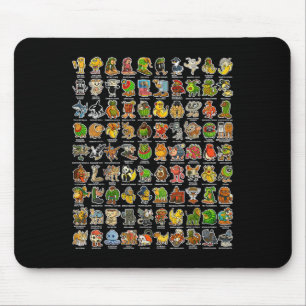 Italian-brainrot Gen Z Funny Meme 90 Brainrot Char Mouse Mat