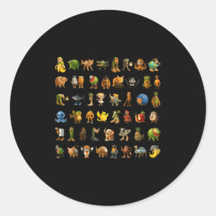 Italian Brainrot Gen-z Meme Funny Brain Rot Kids C Classic Round Sticker